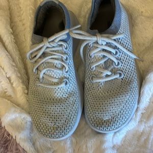 Women’s Allbirds, size 8 1/2.  Very light blue or gray.